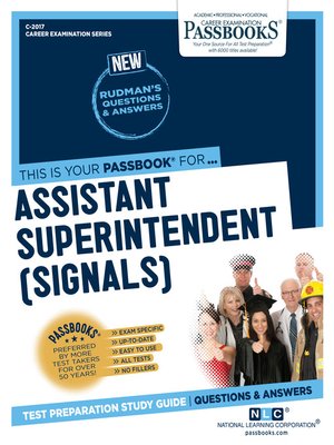 cover image of Assistant Superintendent (Signals)